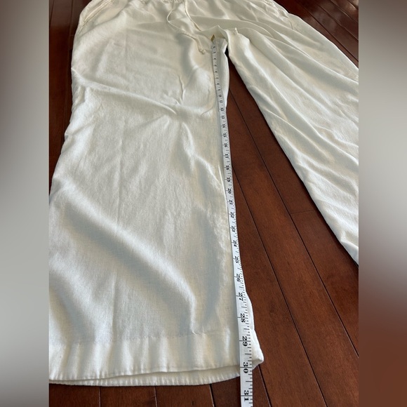 Vintage America Women’s White Relaxed Linen Pants Size XL - Picture 4 of 7